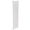 Amura Elliptical Tube Vertical Designer Radiator | 1800mm x 480mm | Single Panel | White