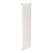 Piatto Vertical Flat Tube Designer Radiator | 1800mm x 452mm | Single Panel - White