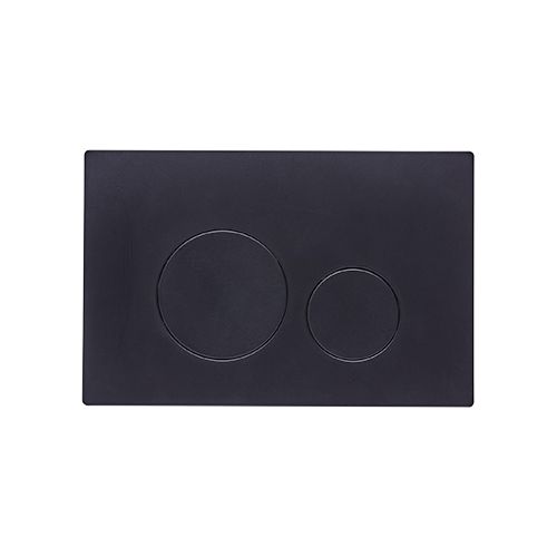 Tavistock Circle Dual Flush Plate - Black