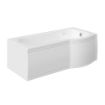 EKO C-Shaped Shower Bath | Right Hand | 1700mm x 700mm