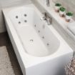 Clover Double Ended 12 Jet Whirlpool Bath | 1700 x 750mm