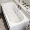 Clover Double Ended 8 Jet Whirlpool Bath | 1700 x 750mm