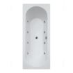 Clover Double Ended 8 Jet Whirlpool Bath | 1700 x 750mm