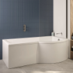 P-Shaped Single Ended Bath with Bath Panel & Bath Screen - Right  Hand (1700mm x 900mm) 