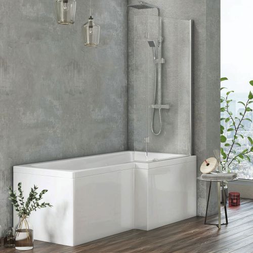 L-Shaped Single Ended Bath | Right Hand | 1700 x 850mm