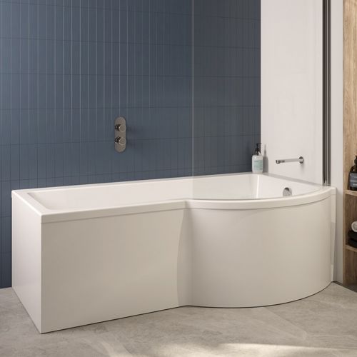 P-Shaped Single Ended Bath | Left Hand | 1700 x 900mm