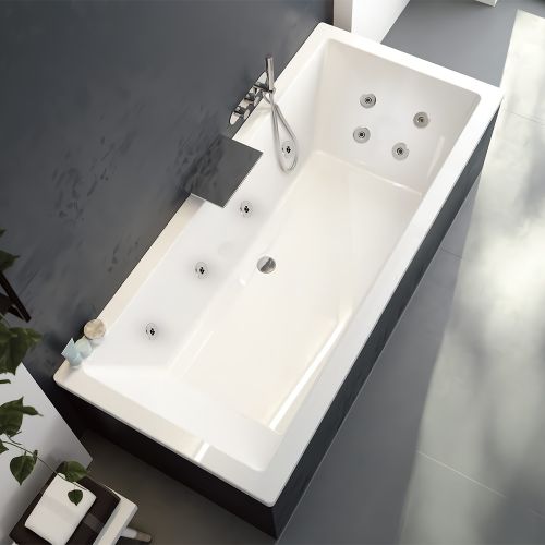 Pacific Endura Double Ended 12 Jet Whirlpool Bath | (1800mm x 900mm)