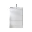 Aurora Floor Standing Vanity Unit | 600mm | Gloss White