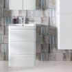 Aurora Floor Standing Vanity Unit | 600mm | Gloss White