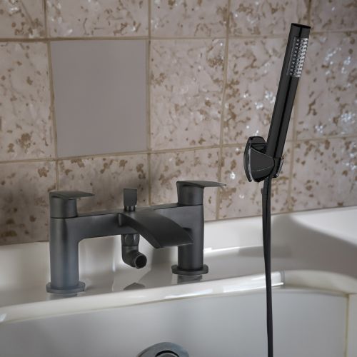 Corby Bath Shower Mixer | Black