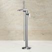 Norfolk Floor Standing Bath Shower Mixer | Chrome