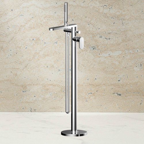 Norfolk Floor Standing Bath Shower Mixer | Chrome