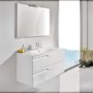 Brava Wall Hung 4 Drawer Vanity Unit | 1200mm | Slim Basin | White