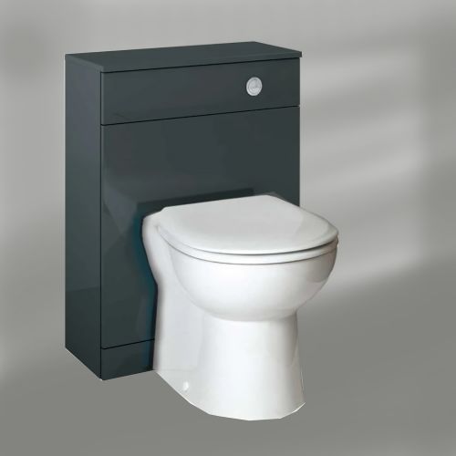 Sonas | Otto Plus Back to Wall Toilet Unit | Gloss Grey