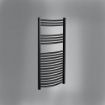 Curved Towel Warmer | 1200mm x 500mm | Black