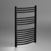 	Curved Towel Warmer | 800mm x 600mm | Black