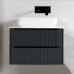 Avara | Wall Hung Unit | 600mm | 2 Drawers | Anthracite