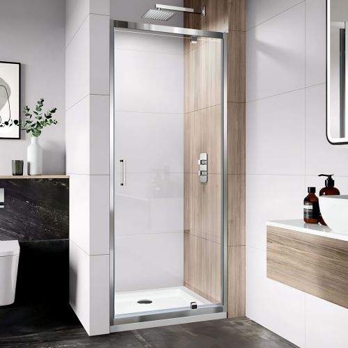 Casanuova | Pivot Shower Door | 760mm | Chrome