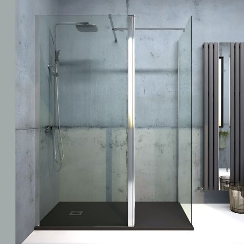 Aspect | Wetroom Panel | 900mm | Chrome