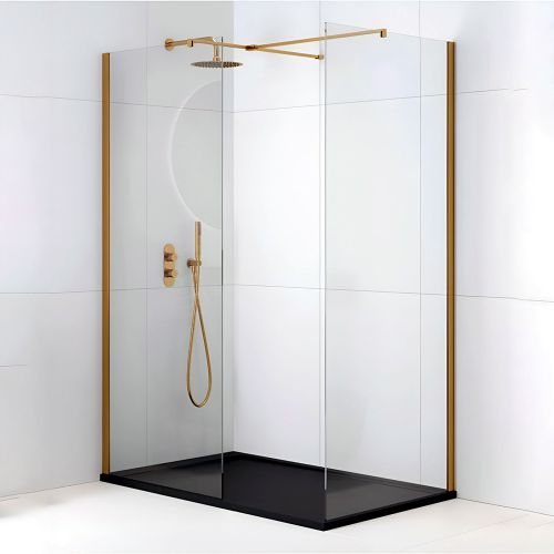 Aspect | Wetroom Panel | 1000mm | Brushed Gold