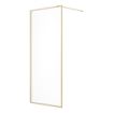 Mirage | Wetroom Panel | Clear Glass | 1000mm | Brushed Gold