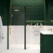 Aspect | Wetroom Panel | 1000mm | Wreath Green