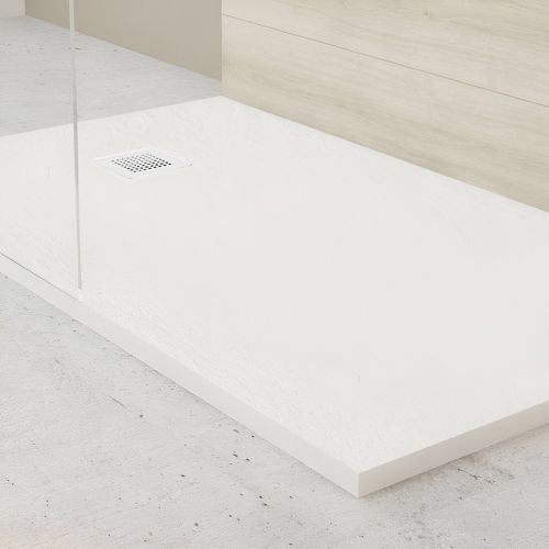 Slate Shower Tray | Rectangle | 900x800mm | White