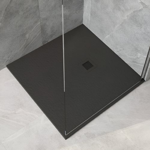 Slate Shower Tray | Square | 800x800mm | Black