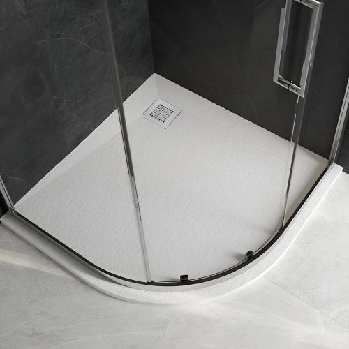 Slate Shower Tray | Quadrant | 1000x1000mm | White