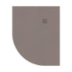 Slate Shower Tray | Offset Quadrant | RH | 1000mm x 800mm | Taupe