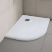 Slate Shower Tray | Off Quad | LH | 1200x800mm | White