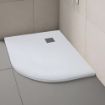 Slate Shower Tray | Off Quad | RH | 1200x900mm | White