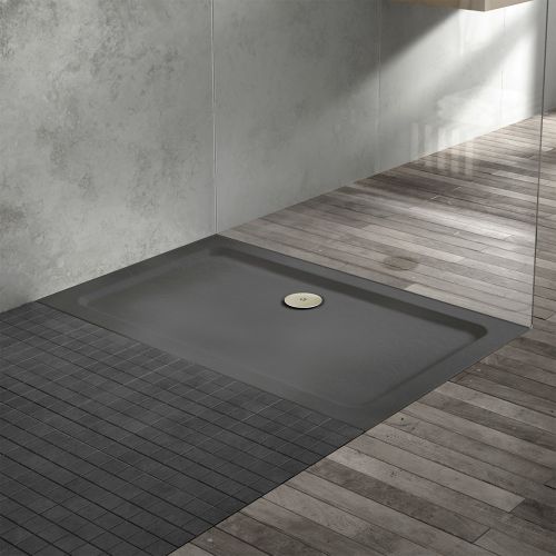 Lusino 3D Effect Shower Tray | Rectangle | 1400x800mm | Slate